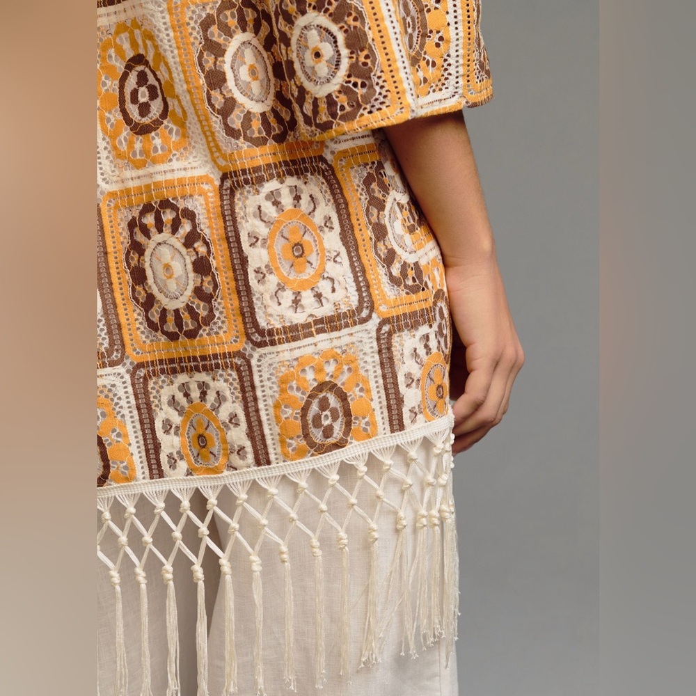 Self-Portrait Swim Cover-Up Crotchet One Size - Picture 6 of 7